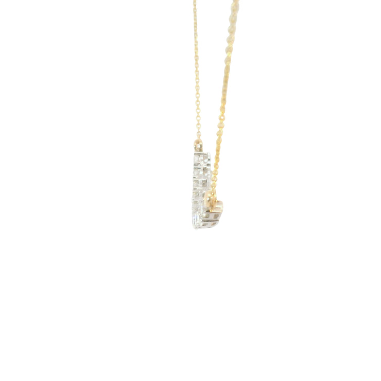 Diamond Smile Bar Pendant