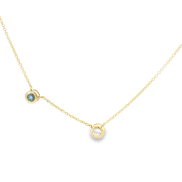Lab Grown Alexandrite Diamond Necklace