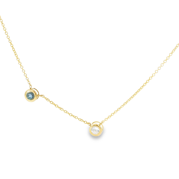 Lab Grown Alexandrite Diamond Necklace