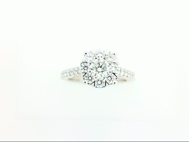 14k White Gold "Lovebright" Engagement Ring