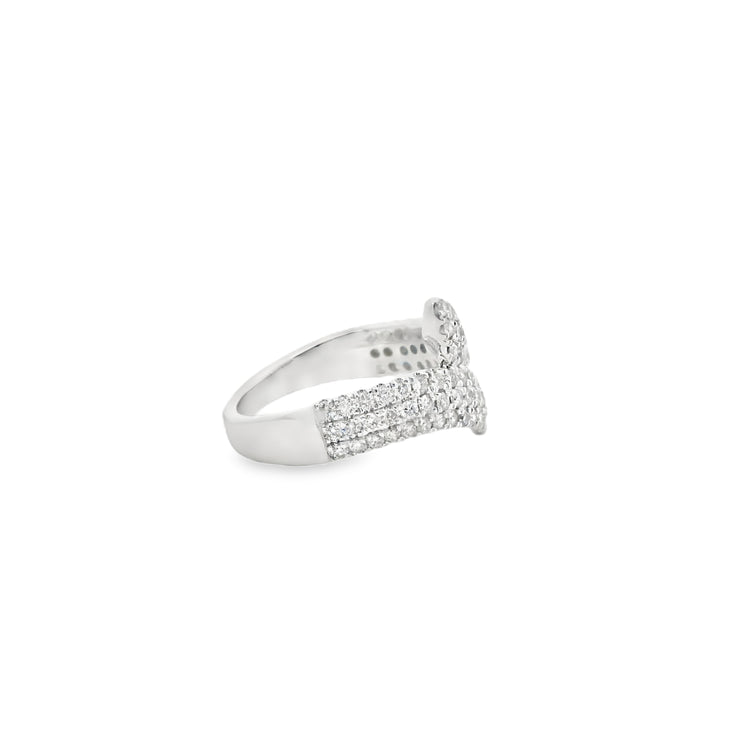 Diamond Pave Bypass Ring