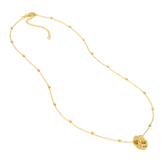 Yellow Gold Station Necklace