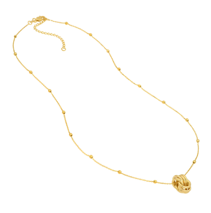 Yellow Gold Station Necklace