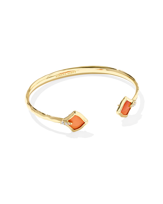 Kendra Scott Joelle Gold Papaya Cuff Bracelet