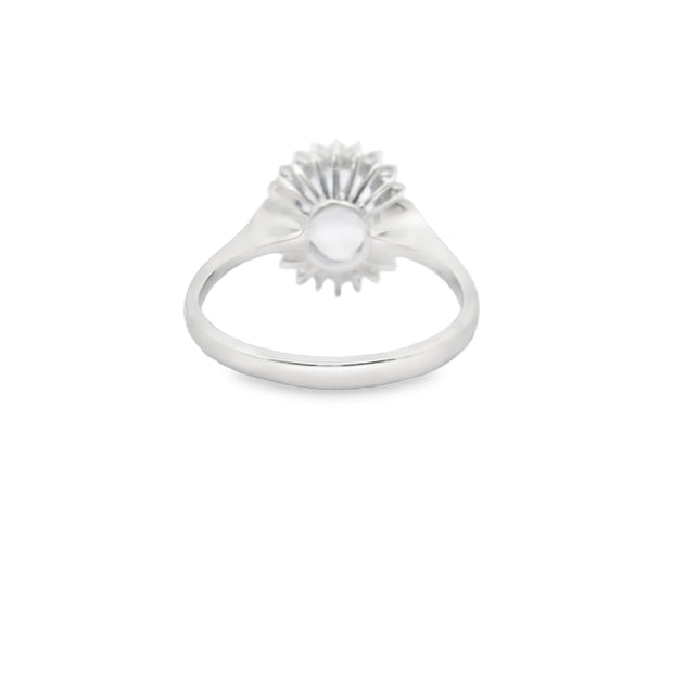 Tanzanite Ring with Diamond Halo