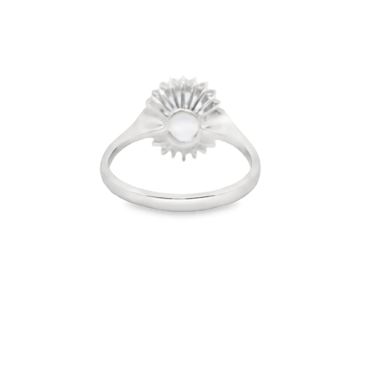 Tanzanite Ring with Diamond Halo