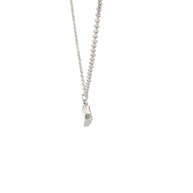 White Moderm Electrum Diamond Necklace