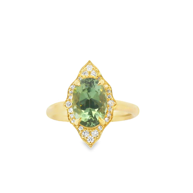 Mint Tourmaline Ring