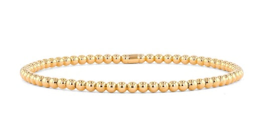 Couture 18K  Gold Bead Stretch Bracelet