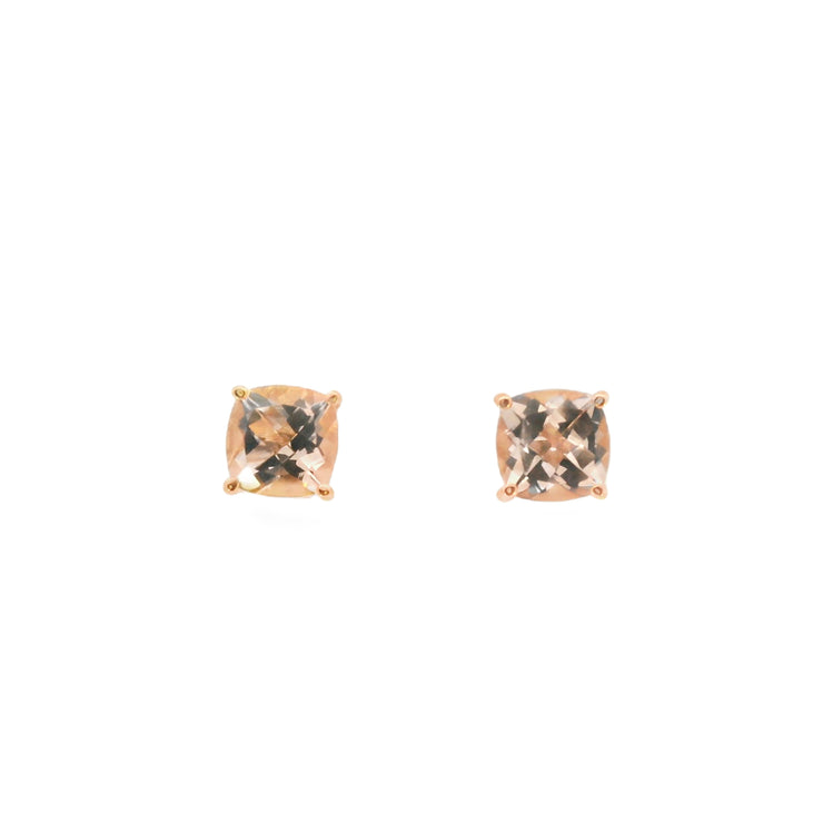 Morganite Studs