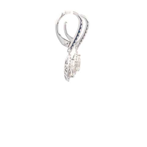 Lab Grown Diamonds Halo Earrings