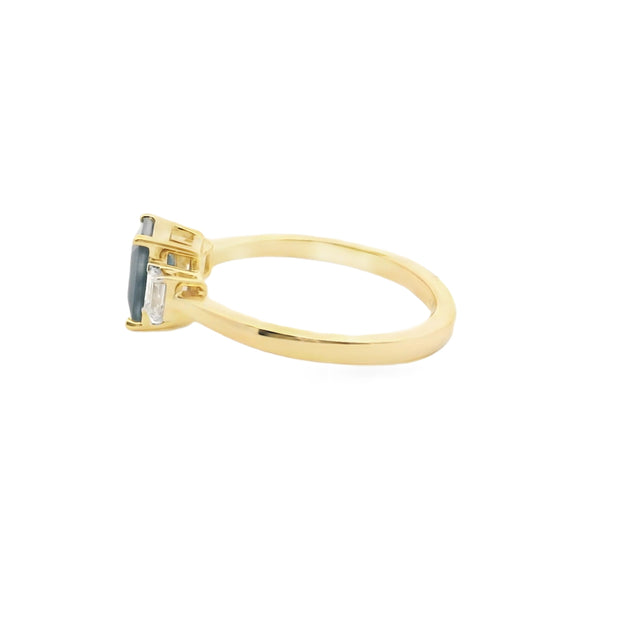 Sapphire and Diamond Ring