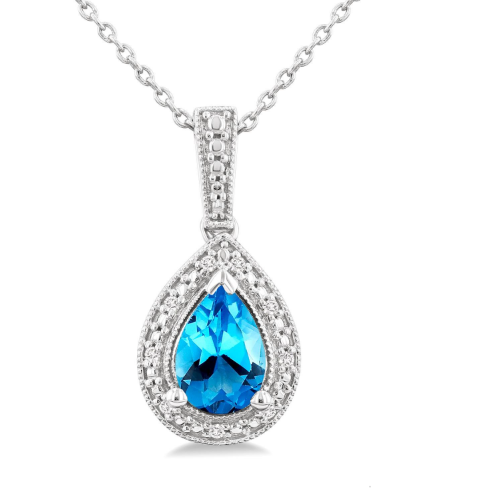 Blue Topaz Necklace