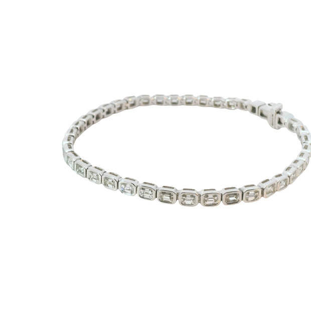 Diamond Bezel Set Tennis Bracelet