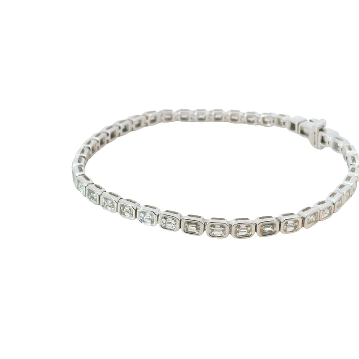 Diamond Bezel Set Tennis Bracelet
