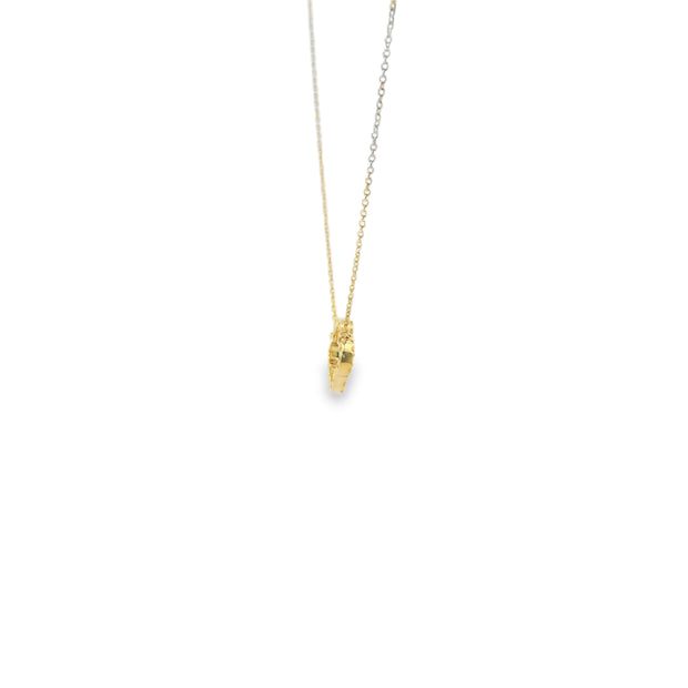 Diamond Pave Clover Frame Pendant