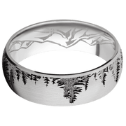 14K White Gold + Satin Finish