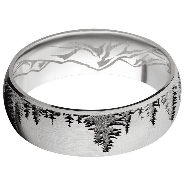 14K White Gold + Satin Finish