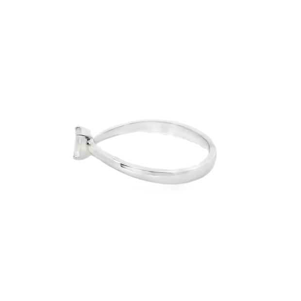 Two Stone Wave Ring
