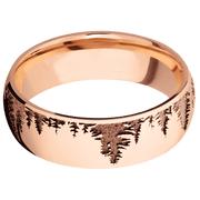 18K Rose Gold + Polish Finish