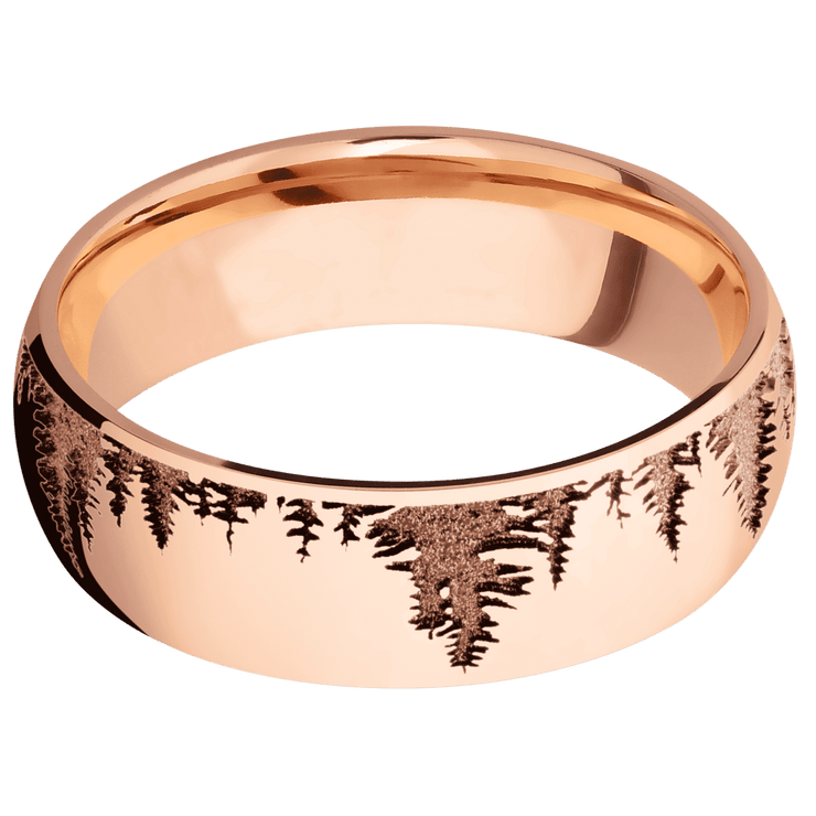 18K Rose Gold + Polish Finish