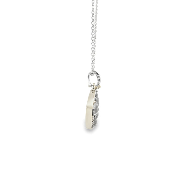 Salt and Pepper Diamond Pendant