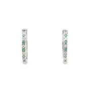 Emerald and Diamond Huggies