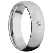 14K White Gold + Satin Finish