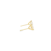 2.07 CT Yellow Gold Diamond Studs