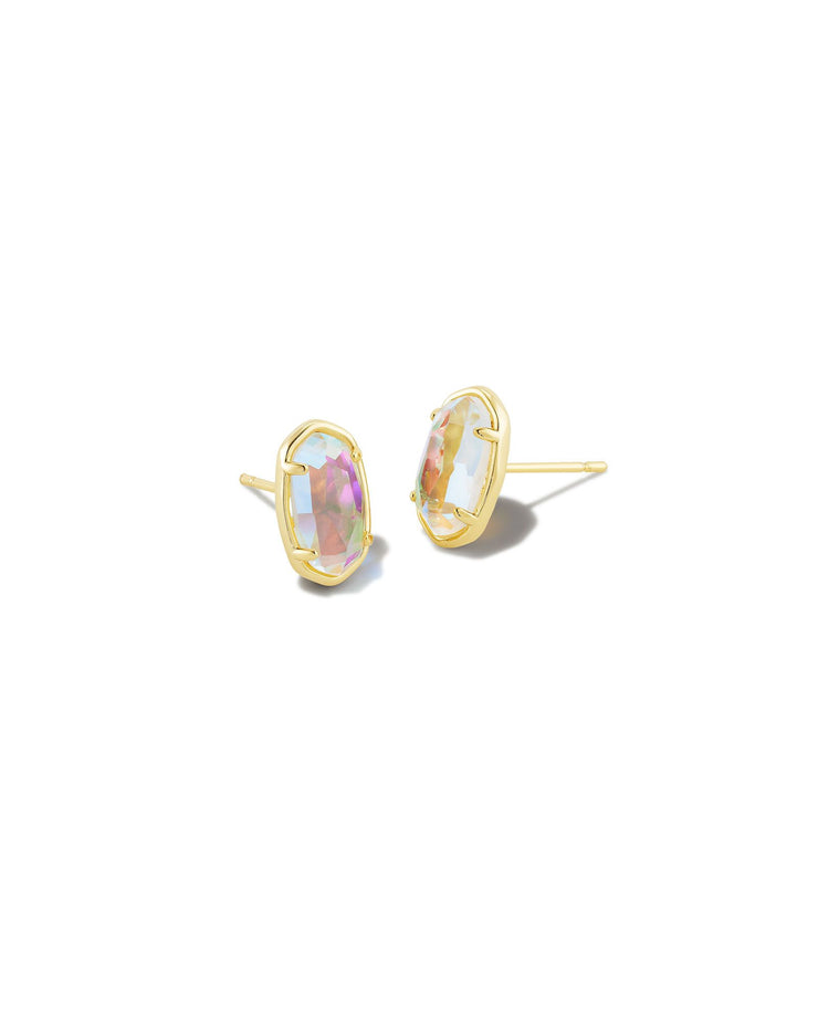 Kendra Scott 'Grayson' Stud Earring Gold Dichroic Glass