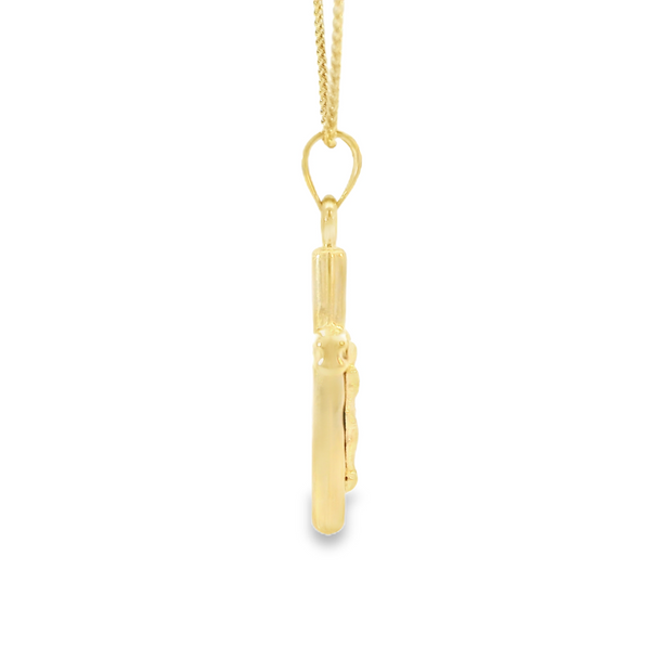 Yellow Gold Crucifix Necklace