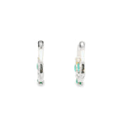 Emerald and Diamond Huggies