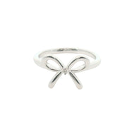 Bow Ring with Center Diamond