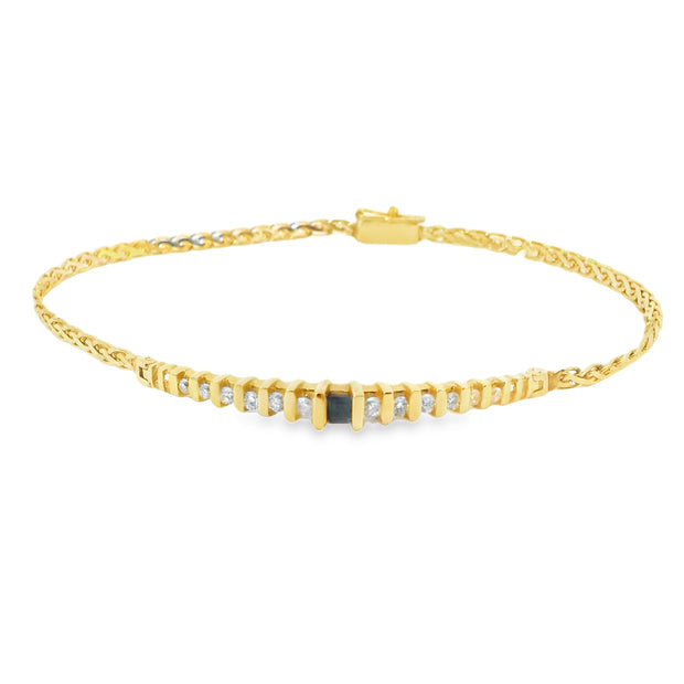 Sapphire and Diamond Bracelet