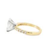 2 CT Radiant Lab Grown Engagement Ring