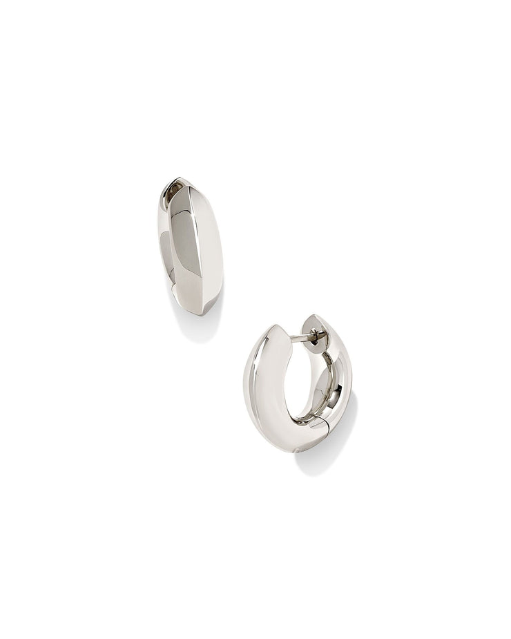 Kendra Scott Mikki Silver Huggie Earrings