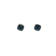 Bezel Set Sapphire Solitaire Earrings