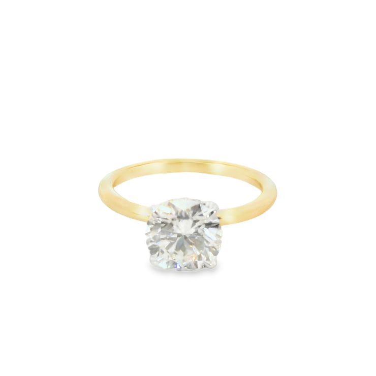 2.00 CT. Round Lab Grown Diamond Engagement Ring