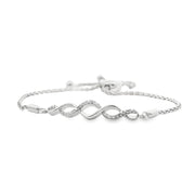 Diamond Infinity Lariat Bracelet