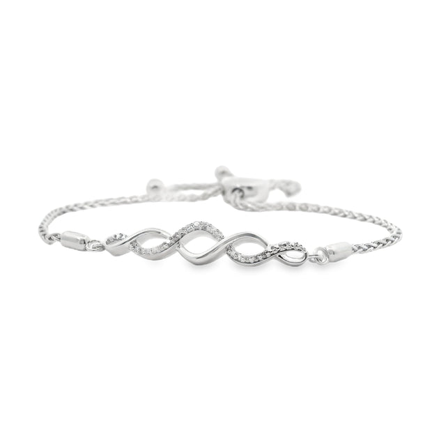 Diamond Infinity Lariat Bracelet