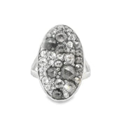 Salt and Pepper Diamond Scatter Ring