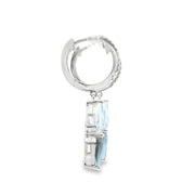 Swiss and London Blue Topaz Earrings