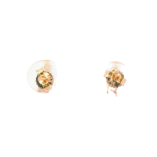 Pink Sapphire and Diamond Studs