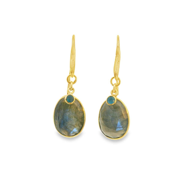 Labradorite Vermeil Earrings