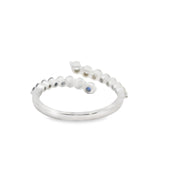 Bypass Sapphire and Diamond Ring