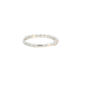 White Gold Diamond Bubble Band