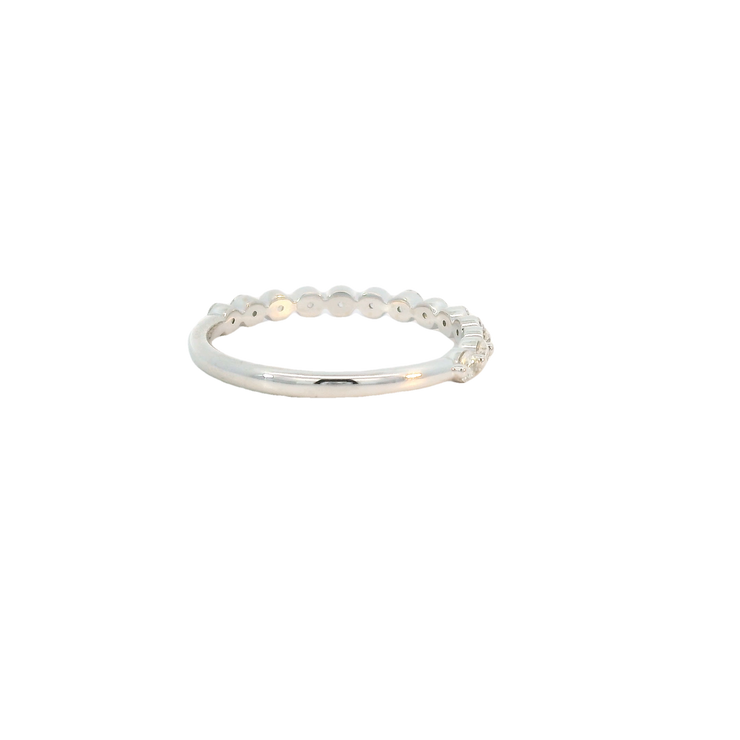 White Gold Diamond Bubble Band