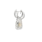Diamond Huggies with Pave Drops