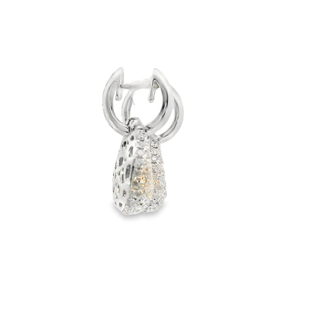 Diamond Huggies with Pave Drops