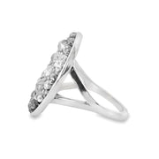 Salt and Pepper Diamond Scatter Ring